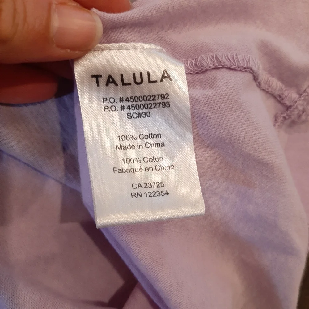 TALULA Aritzia Burnout Graphic Tee Cosmic Communication Scoop Neck Festival